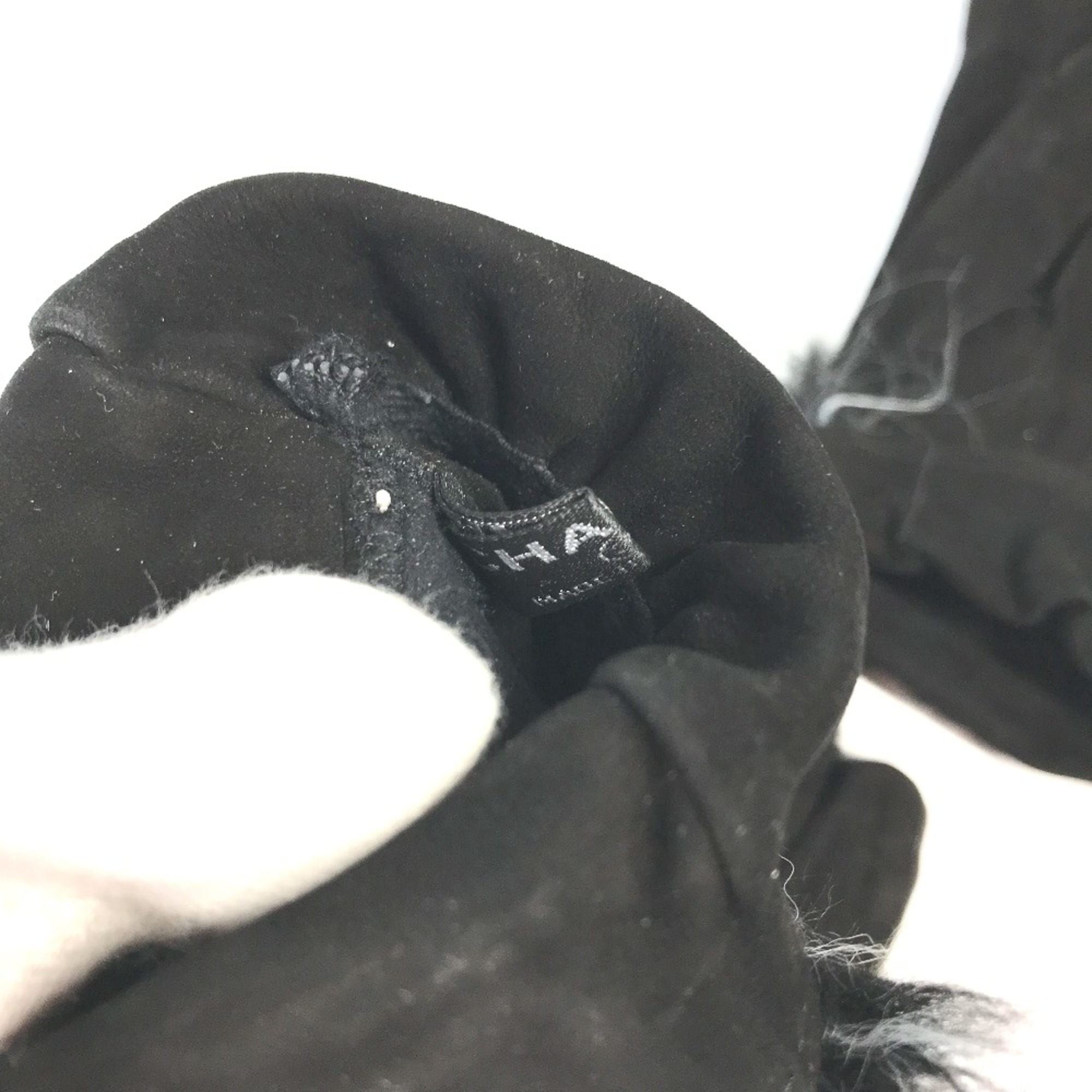 Chanel mitten type gloves Glove Black WhiteBased