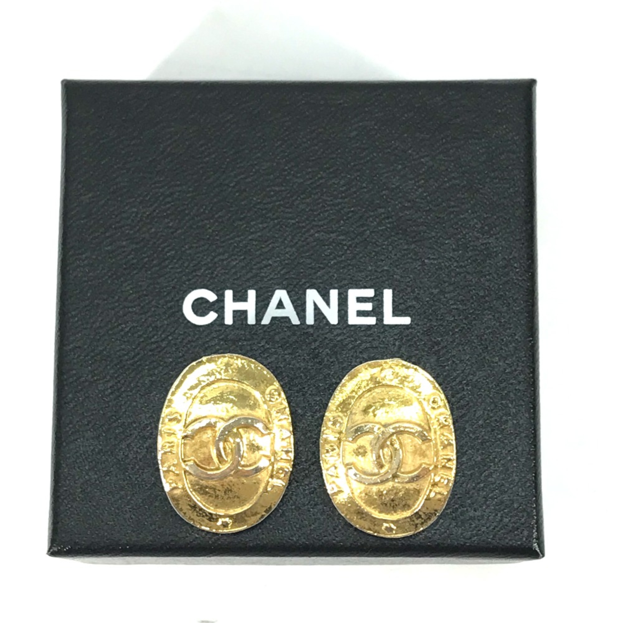 Chanel vintage Accessories Earrings Gold