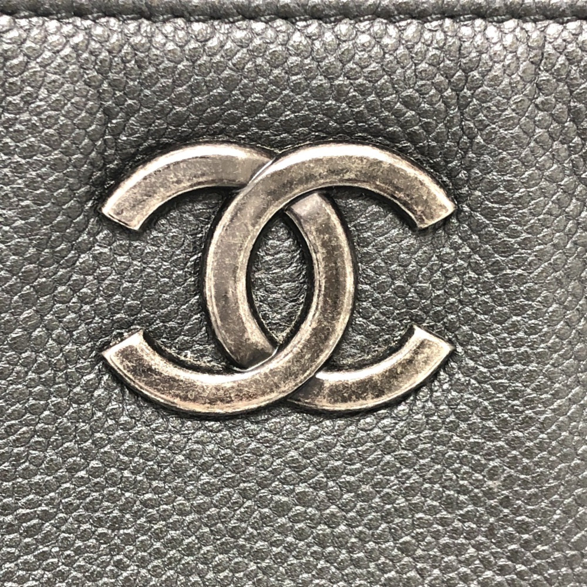 Chanel CC Mark Chain Bag Hand Bag Shoulder Bag gray Black