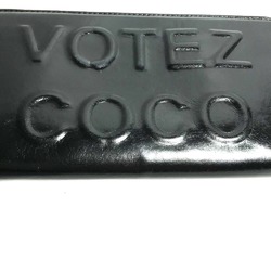 Chanel A82184 VOTEZ COCO Zip Around Long Wallet Black