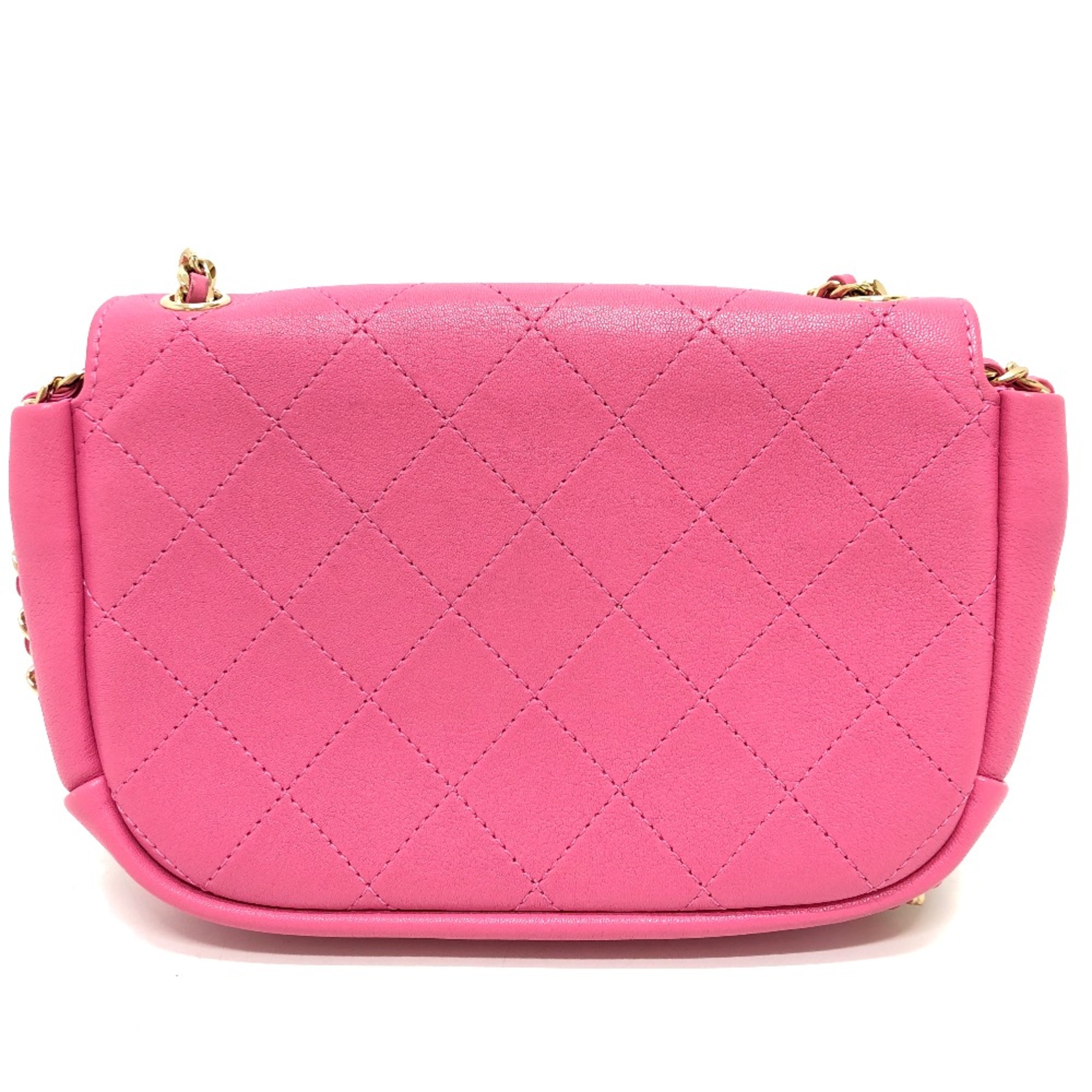 Chanel AS0138 CC Mark Crossbody Bags Chain Bags Shoulder Bag pink GoldHardware