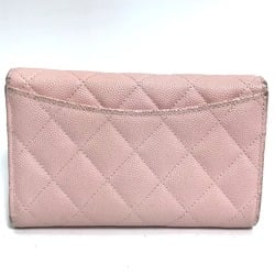 Chanel AP0232 Quilted flap wallet Trifold wallet Baby pink pink