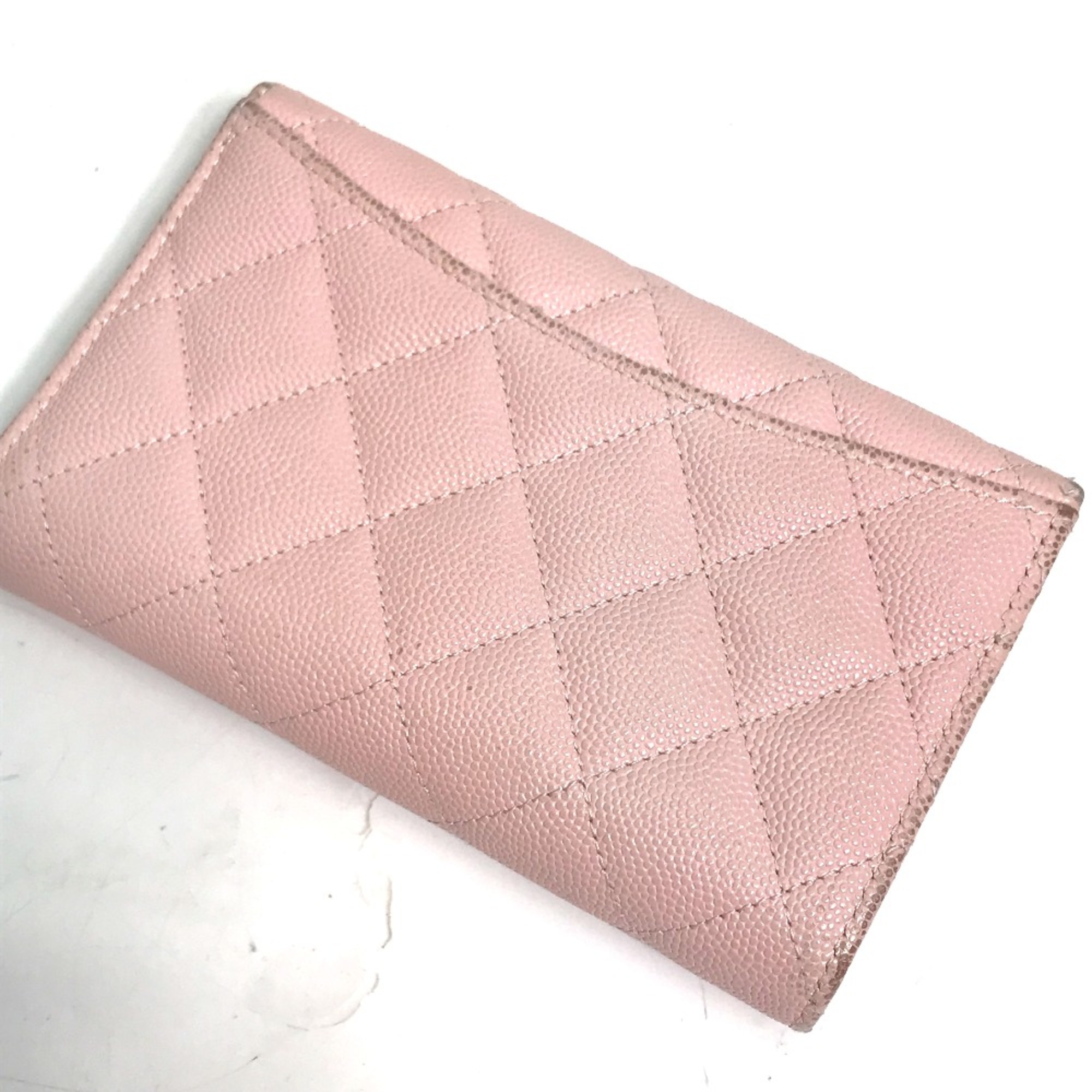 Chanel AP0232 Quilted flap wallet Trifold wallet Baby pink pink