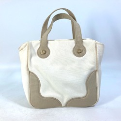 Chanel Shoulder Shoulder Bag Hand Bag Bag Tote Bag Beige White