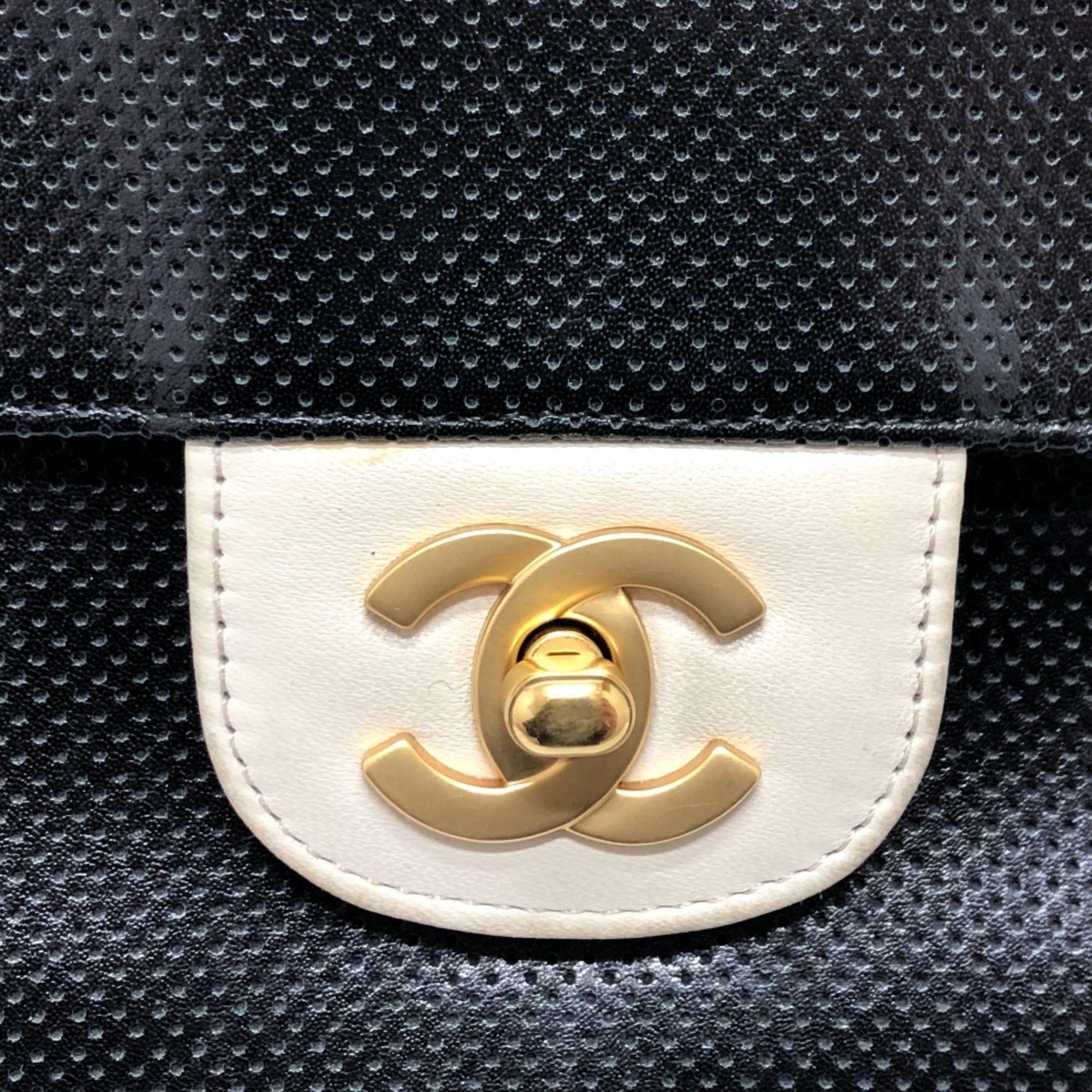 Chanel CC Mark CC Bag Shoulder Bag Tote Bag Black GoldHardware