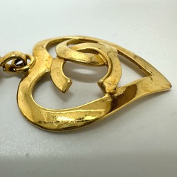 Chanel CC Mark Heart 95P Earrings Gold