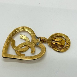 Chanel CC Mark Heart 95P Earrings Gold