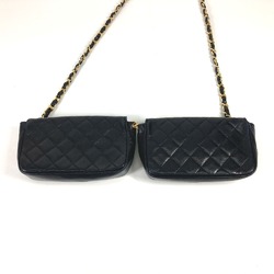 Chanel CC Mark CC Crossbody Chain bag Shoulder Bag Black Gold