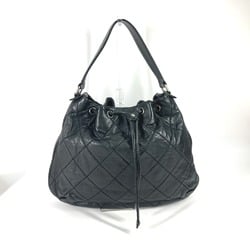 Chanel Drawstring shoulder Shoulder Bag Black