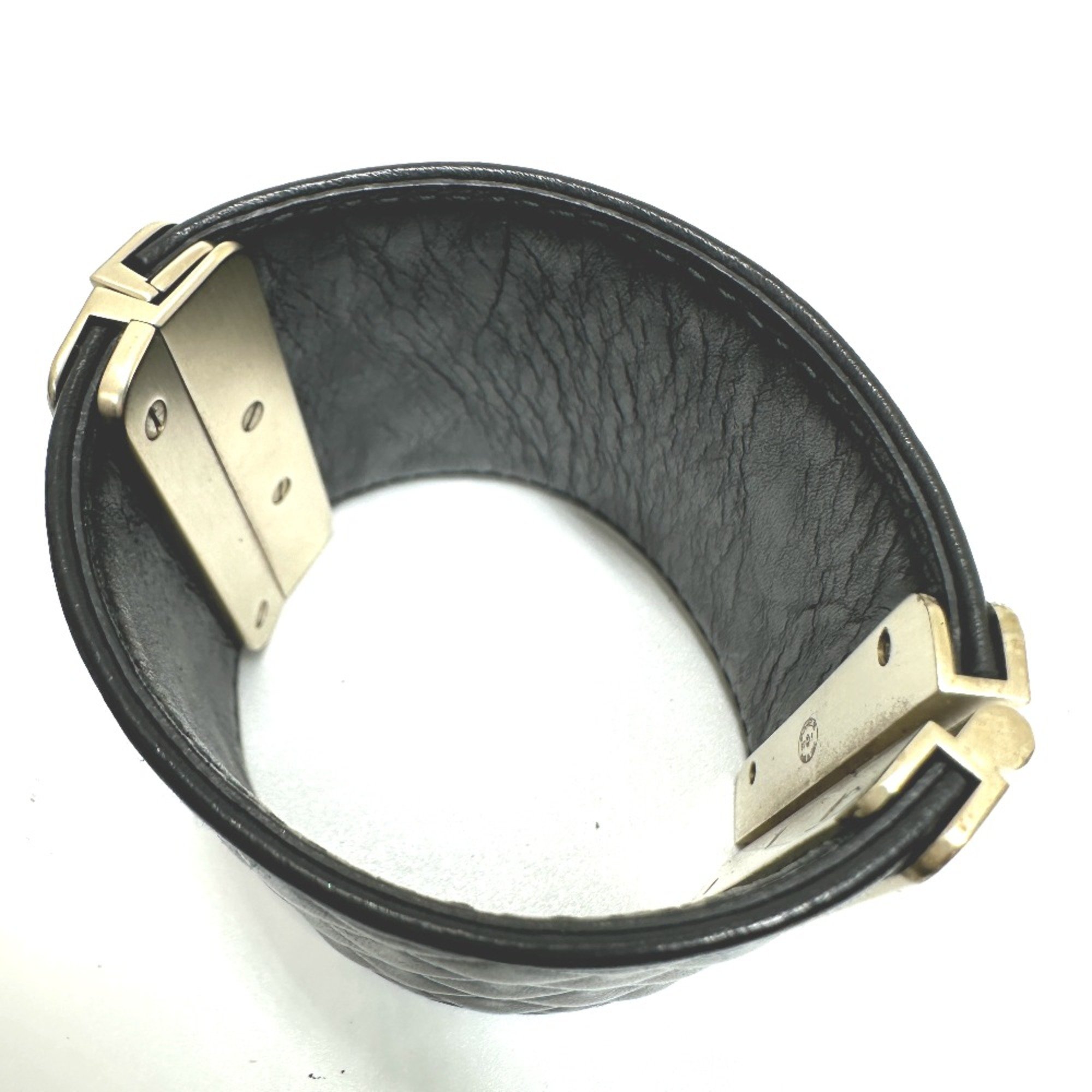 Chanel CC Mark B17P accessories Bangle Black GoldHardware