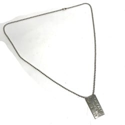 Chanel CC Mark Accessories chain Necklace Silver