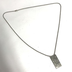 Chanel CC Mark Accessories chain Necklace Silver