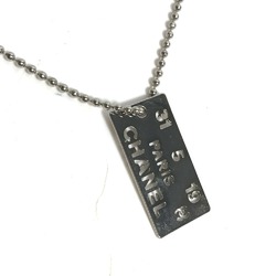 Chanel CC Mark Accessories chain Necklace Silver