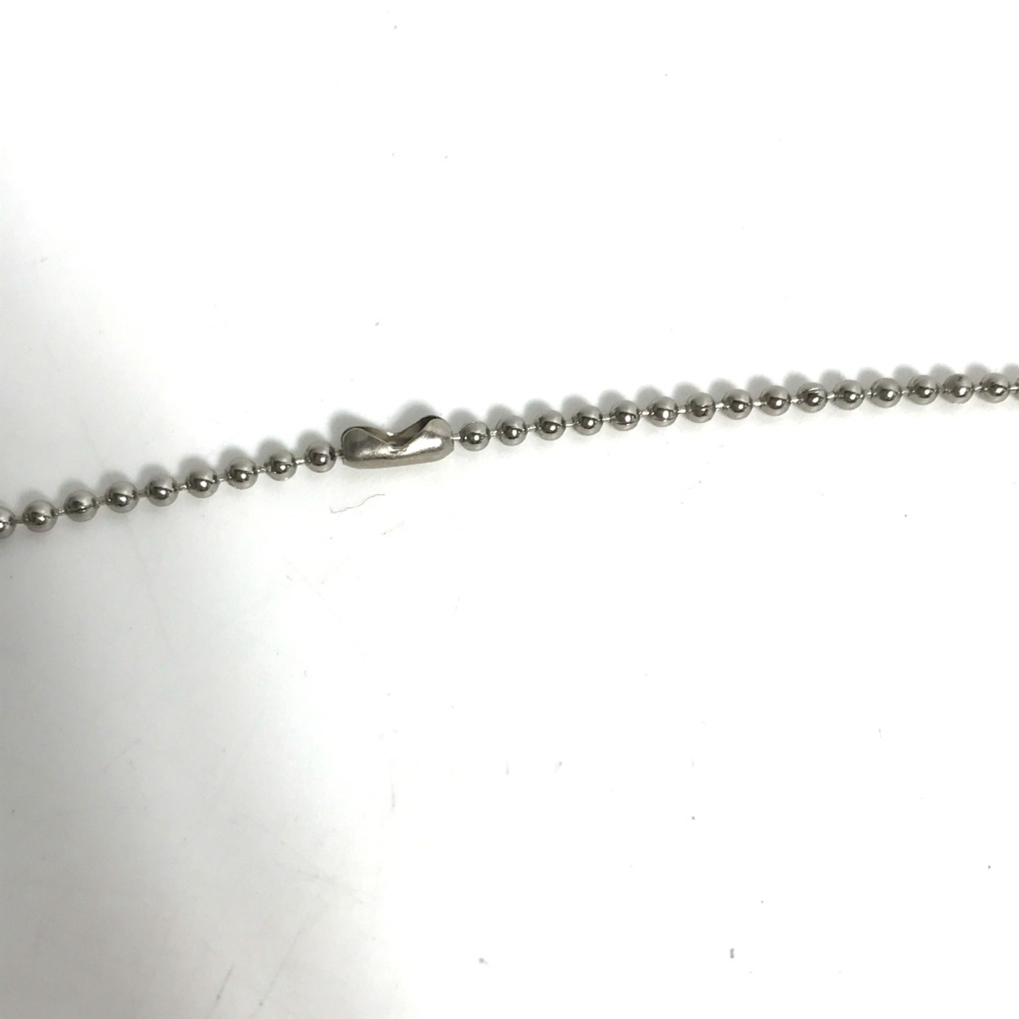 Chanel CC Mark Accessories chain Necklace Silver