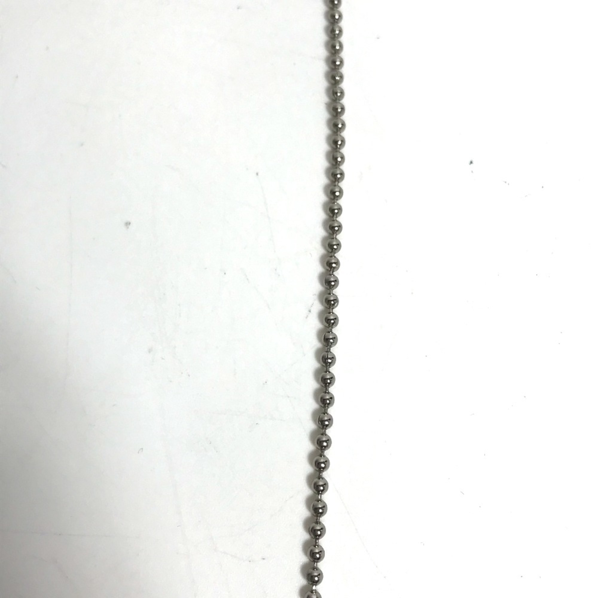 Chanel CC Mark Accessories chain Necklace Silver