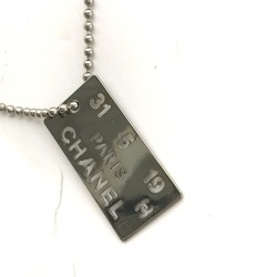 Chanel CC Mark Accessories chain Necklace Silver