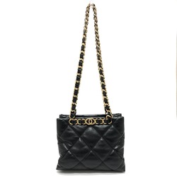 Chanel AS3502 CC Mark CC Chain bag Shoulder Shoulder Bag Black GoldHardware