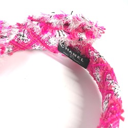 Chanel 14S headband hair band hair accessories Katyusha pink White