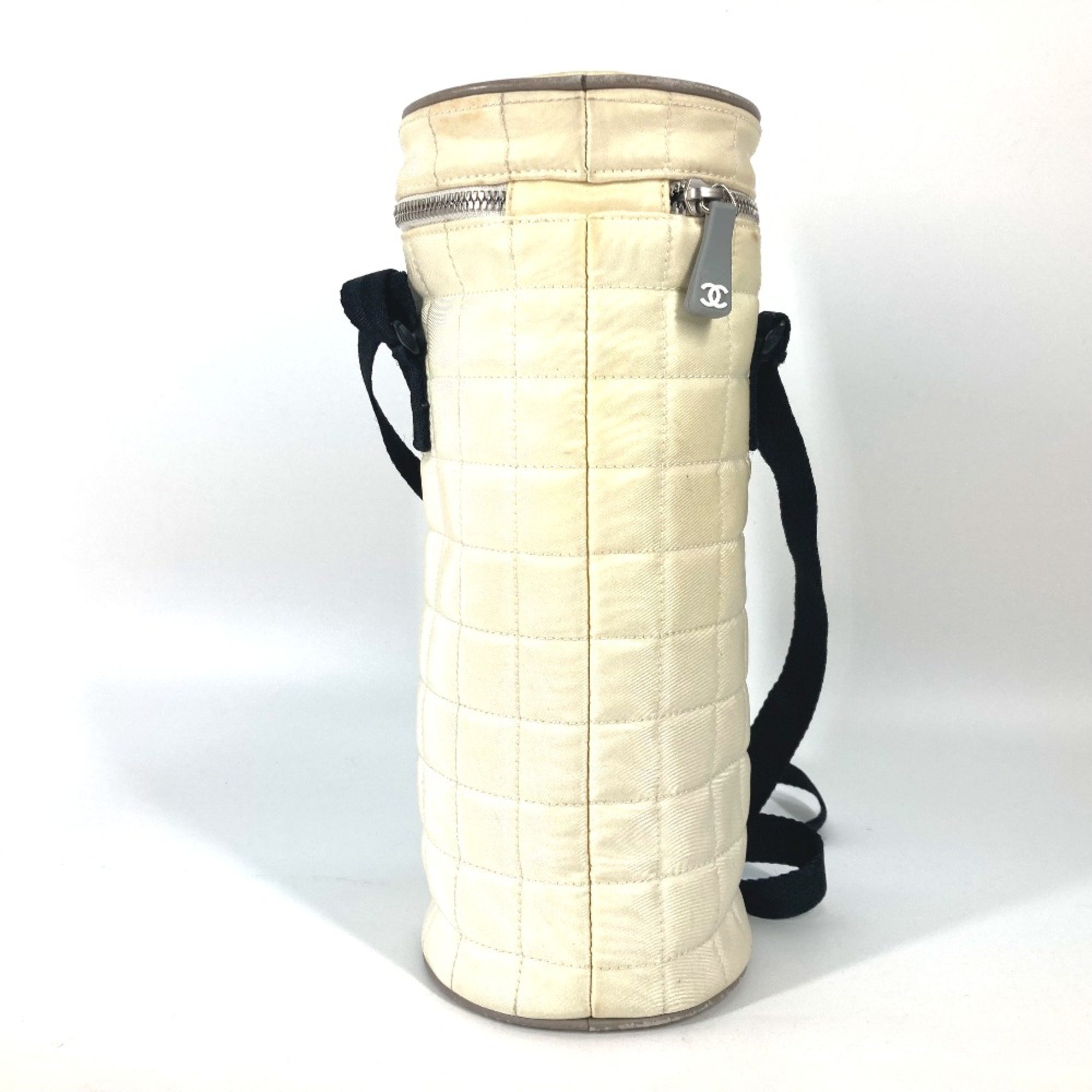 Chanel Sports Bottle holder Crossbody Shoulder Bag White Black