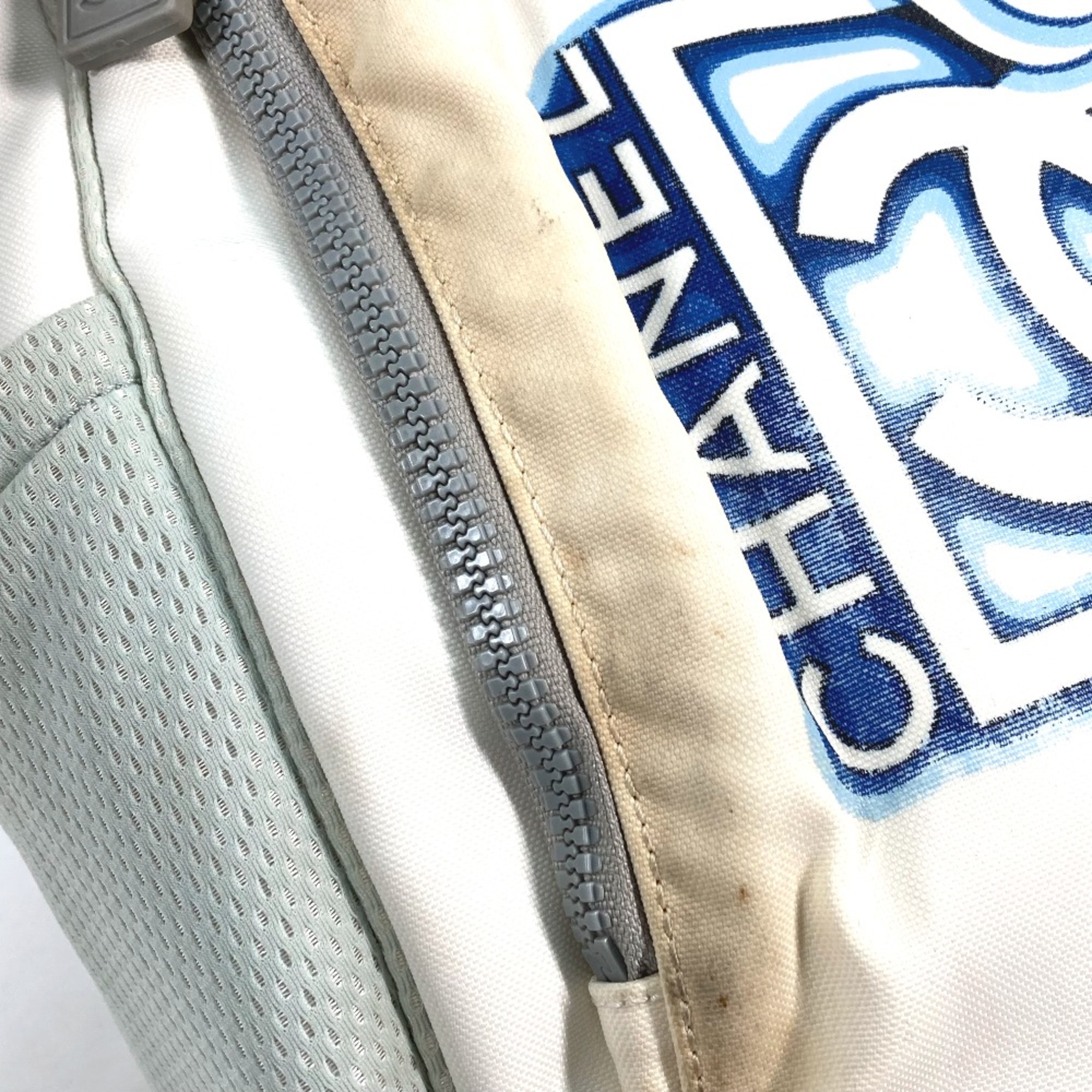 Chanel Sports SPORTS Shoulder Bag Bag Mesh Tote Bag White blue