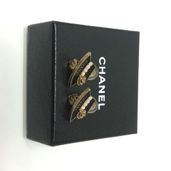 Chanel 02A Earrings Black GoldHardware