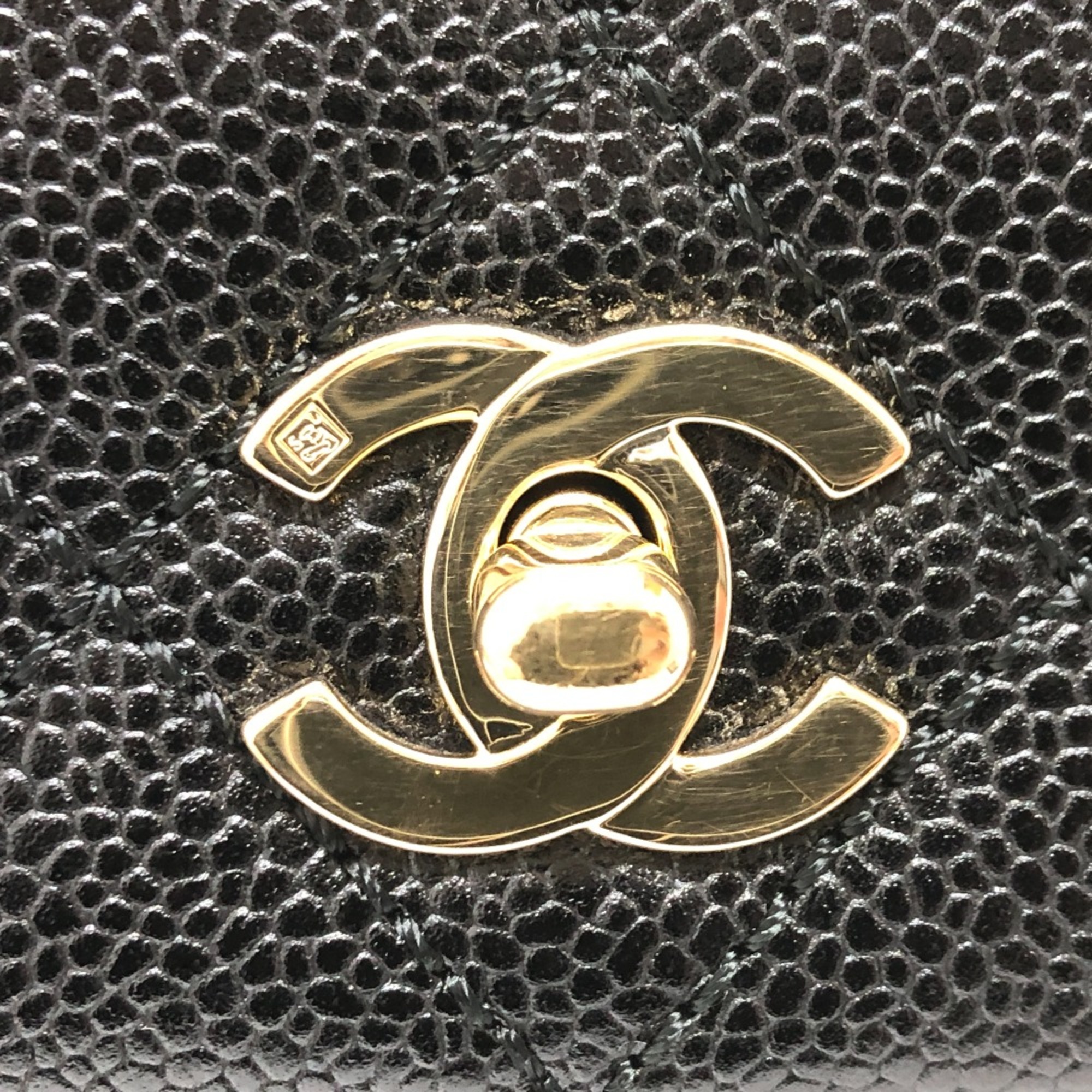 Chanel A12397 Bag Hand Bag Black GoldHardware