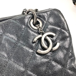 Chanel CC Mark Bag Tote Bag shawl Shoulder Bag Black SilverHardware