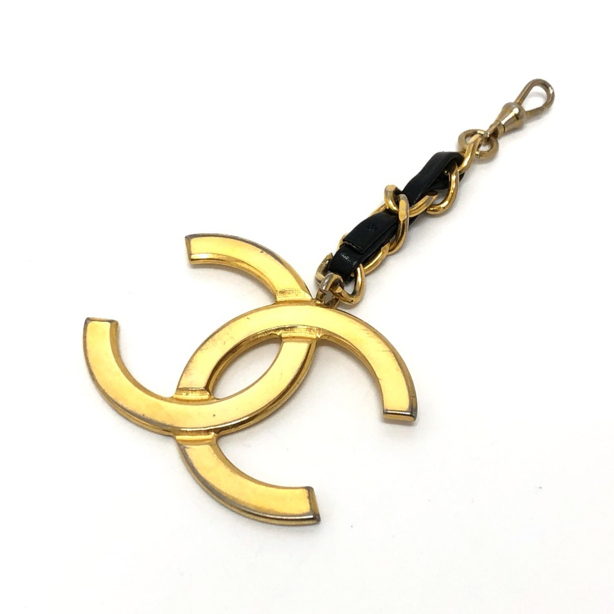 Chanel Bag Charm charm Gold Black