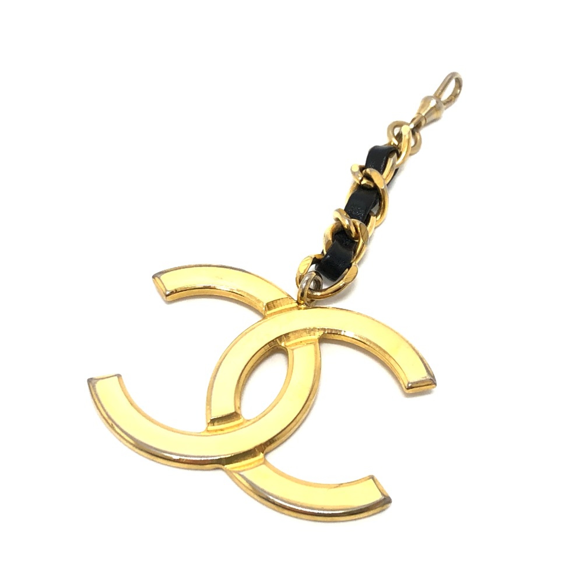 Chanel Bag Charm charm Gold Black