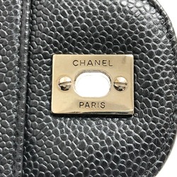 Chanel A28600 Double Chain Crossbody Bag Shoulder Bag Black SVHardware