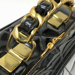 Chanel Matelasse 2WAY Bag Shoulder Crossbody Hand Bag Black GoldHardware