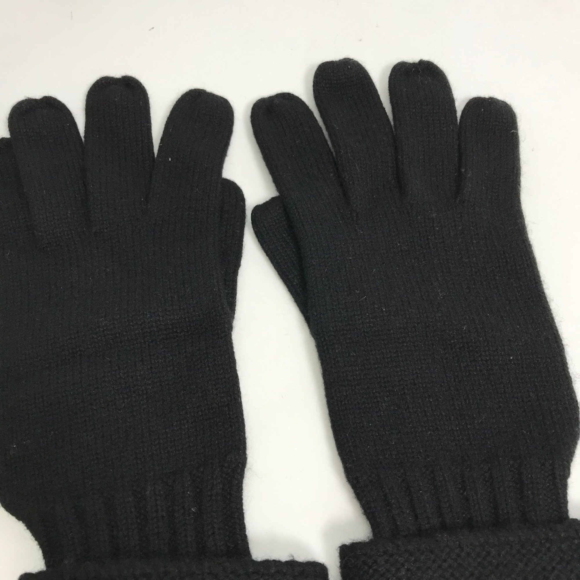 Chanel long Glove gloves Black