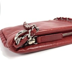 Chanel A48547 10A bag shoulder chain Shoulder Bag Red SilverHardware