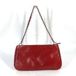 Chanel A48547 10A bag shoulder chain Shoulder Bag Red SilverHardware