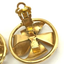 Chanel vintage CC Mark Earrings Gold