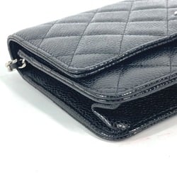 Chanel AP0250 Quilted CC Shoulder Bag Chain Bag Crossbody Bag Long Wallet Black SilverHardware