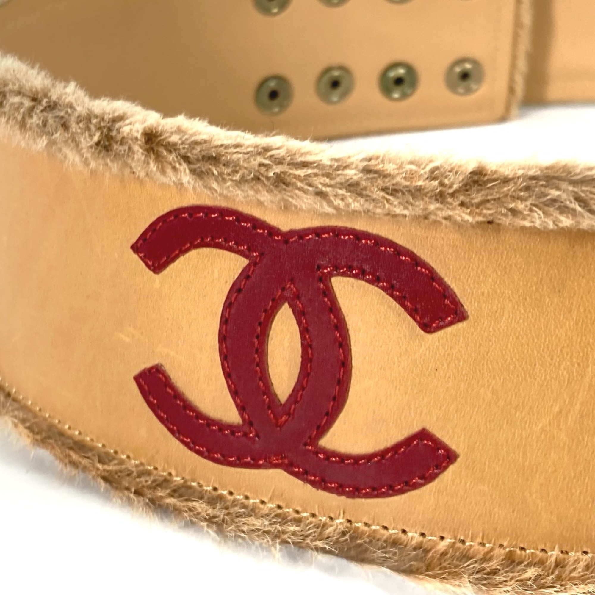 Chanel 01A belt Beige RedBased