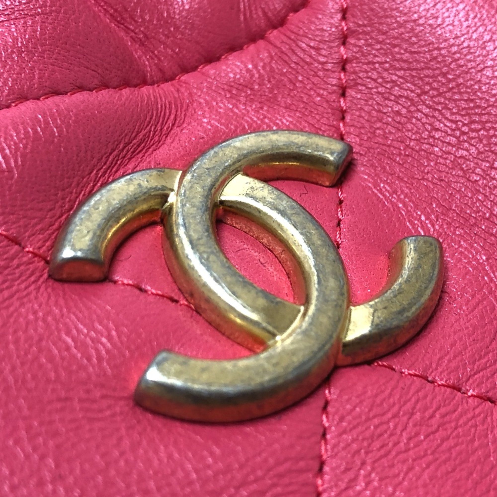 Chanel Chain Hand Bag pink GoldHardware