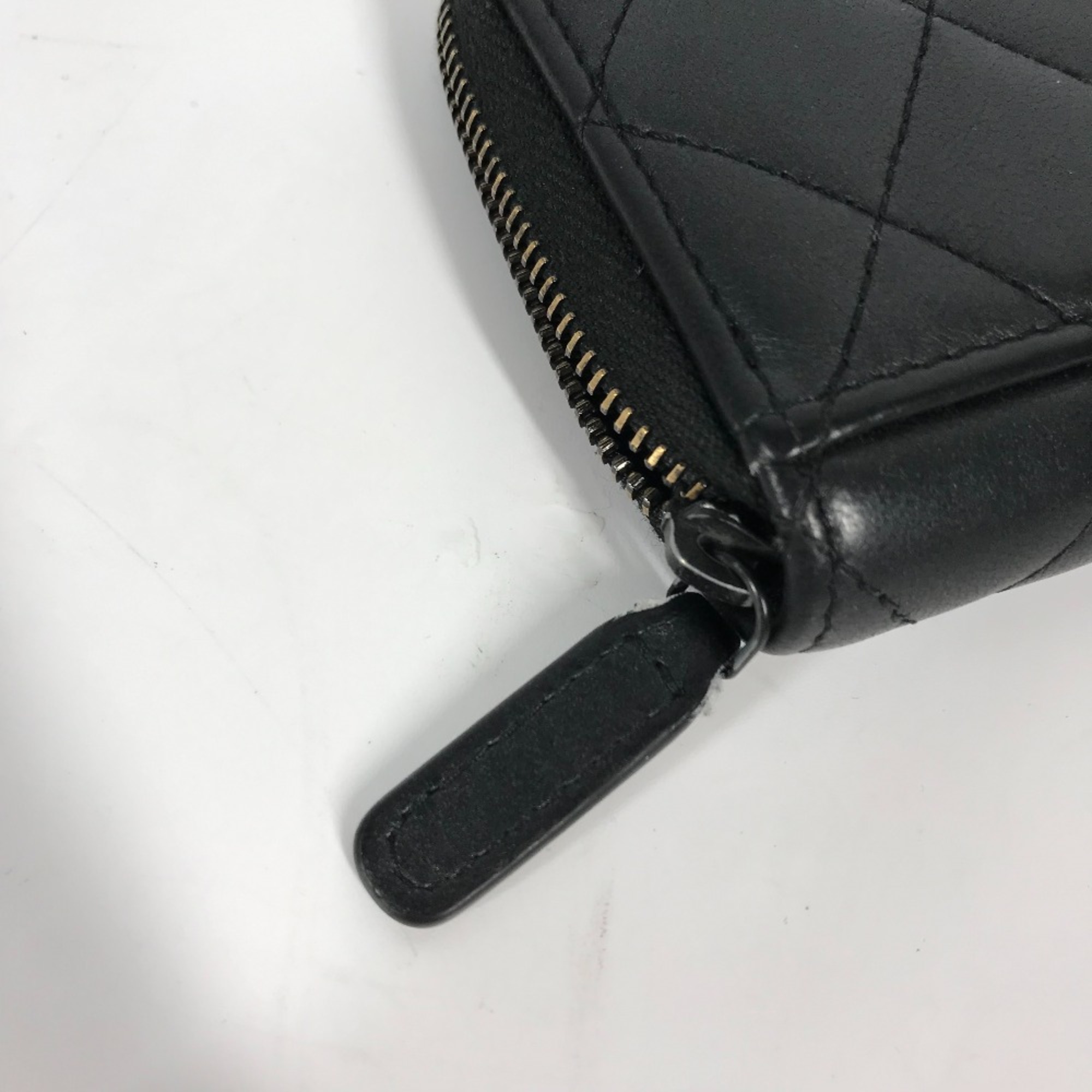 Chanel AP3179 So Black Fragment case Wallet coin purse Black