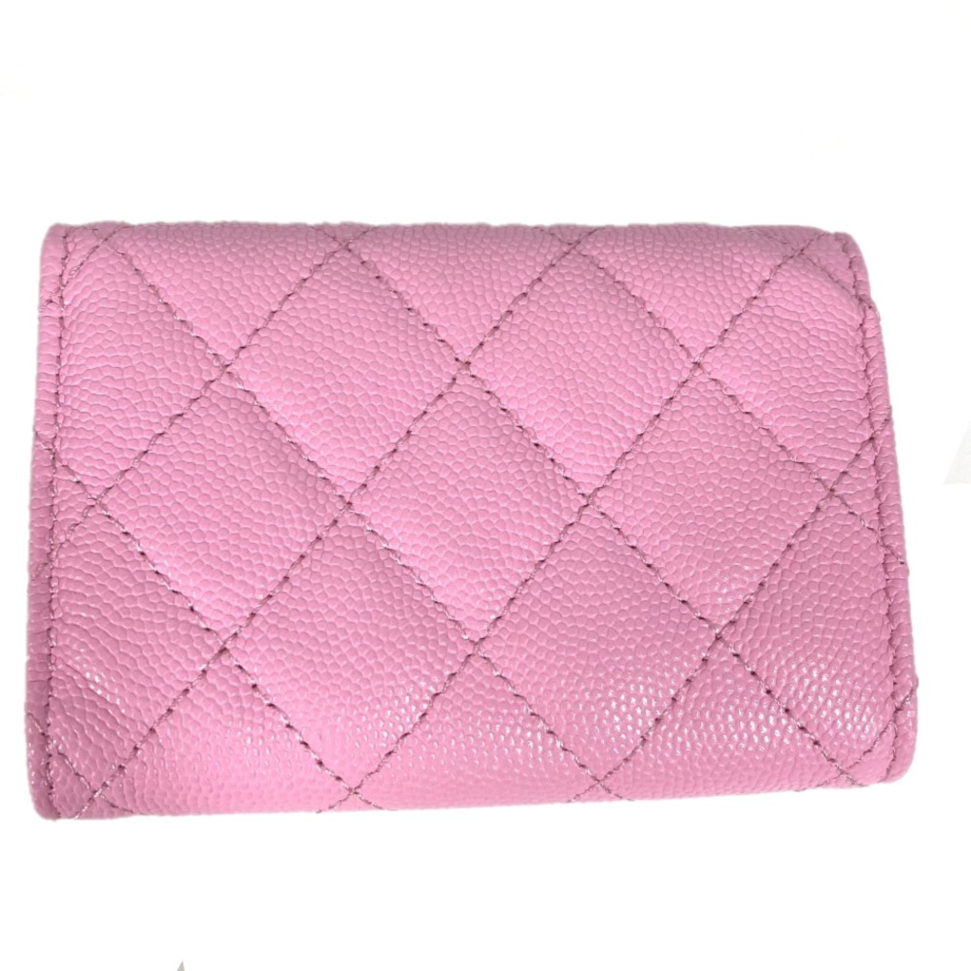 Chanel AP0230 Compact wallet Trifold wallet pink