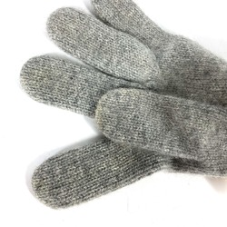 Chanel Sports Glove Bicolor gloves gray Ivory