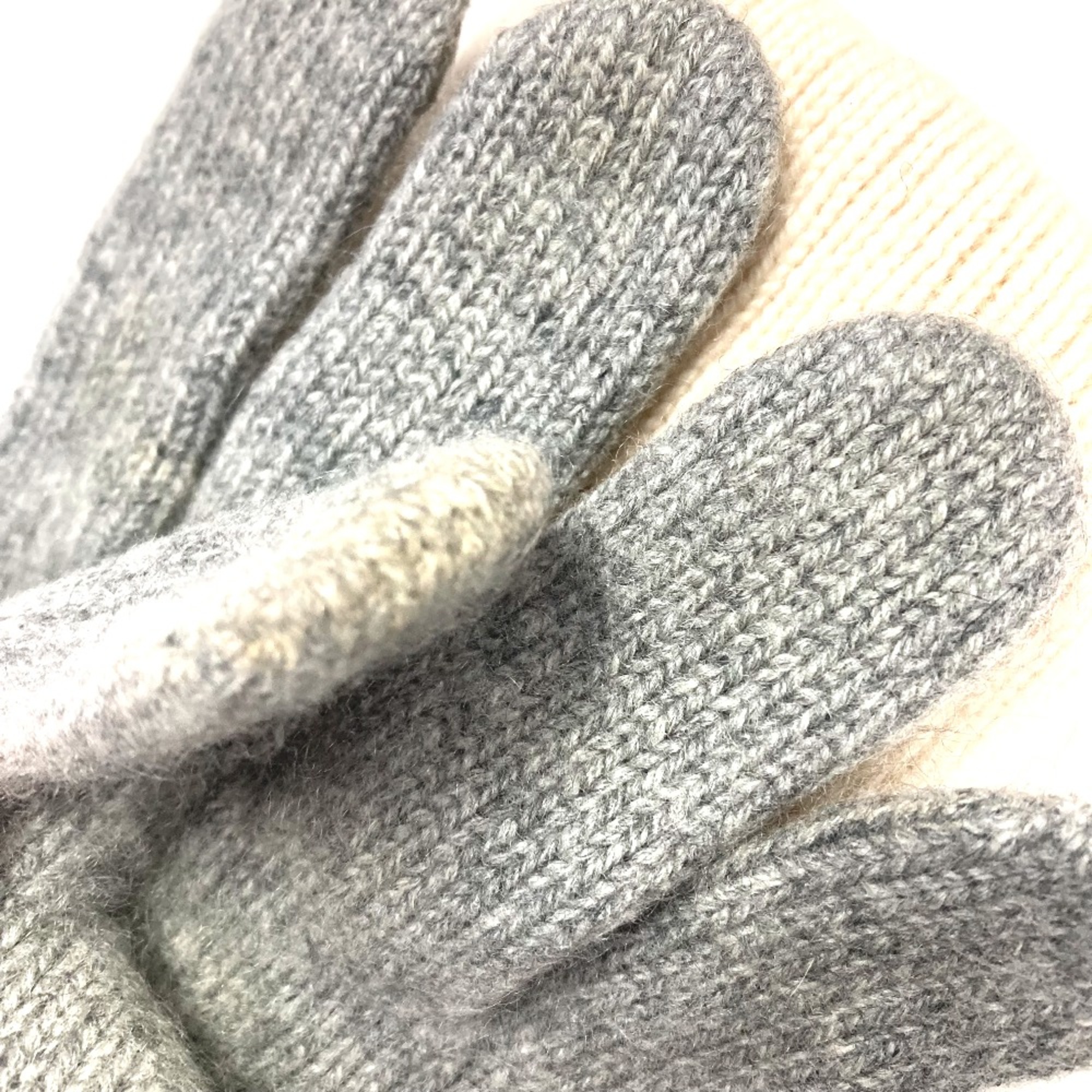 Chanel Sports Glove Bicolor gloves gray Ivory