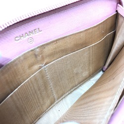 Chanel CC Mark Zip Around Long Wallet pink Beige/GoldHardware