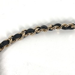 Chanel B22C 3 Chain Faux Pearls belt Black Gold