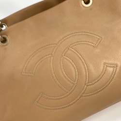 Chanel bag shawl Shoulder Bag Hand Bag Beige GoldHardware