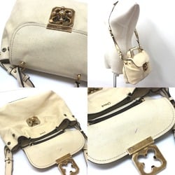 Chloe Bag 2WAY Hand Bag Shoulder Bag Beige Light Beige