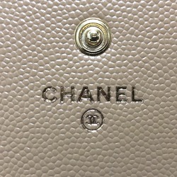 Chanel Long wallet Two fold Long Wallet Beige GoldHardware