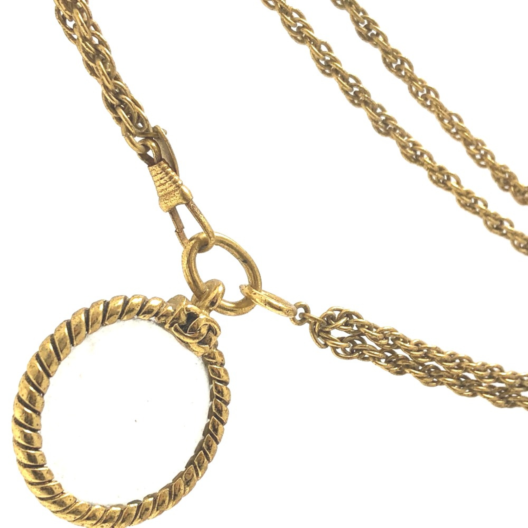 Chanel vintage Chain accessories Necklace Gold