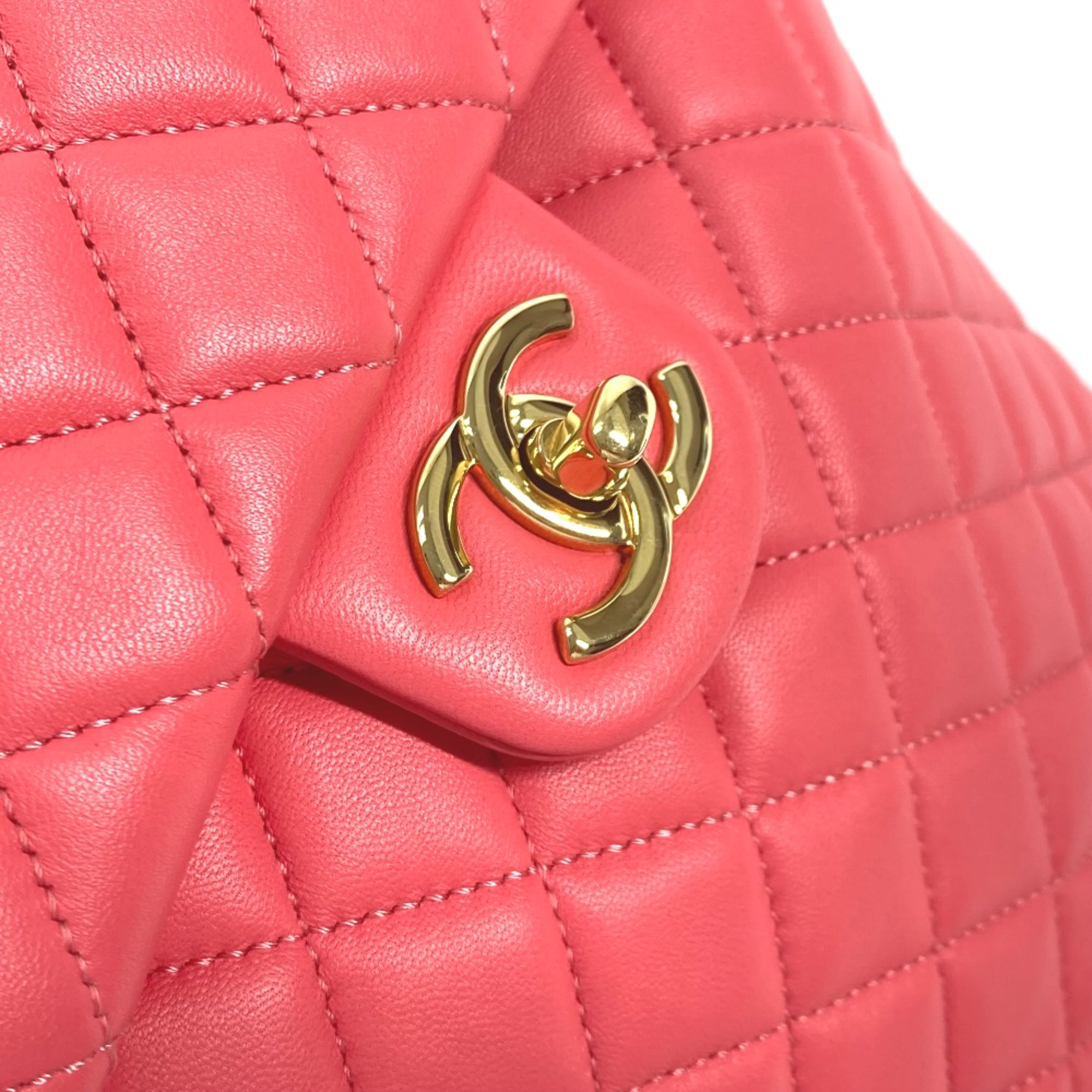 Chanel Bag Backpack Backpack pink GoldHardware