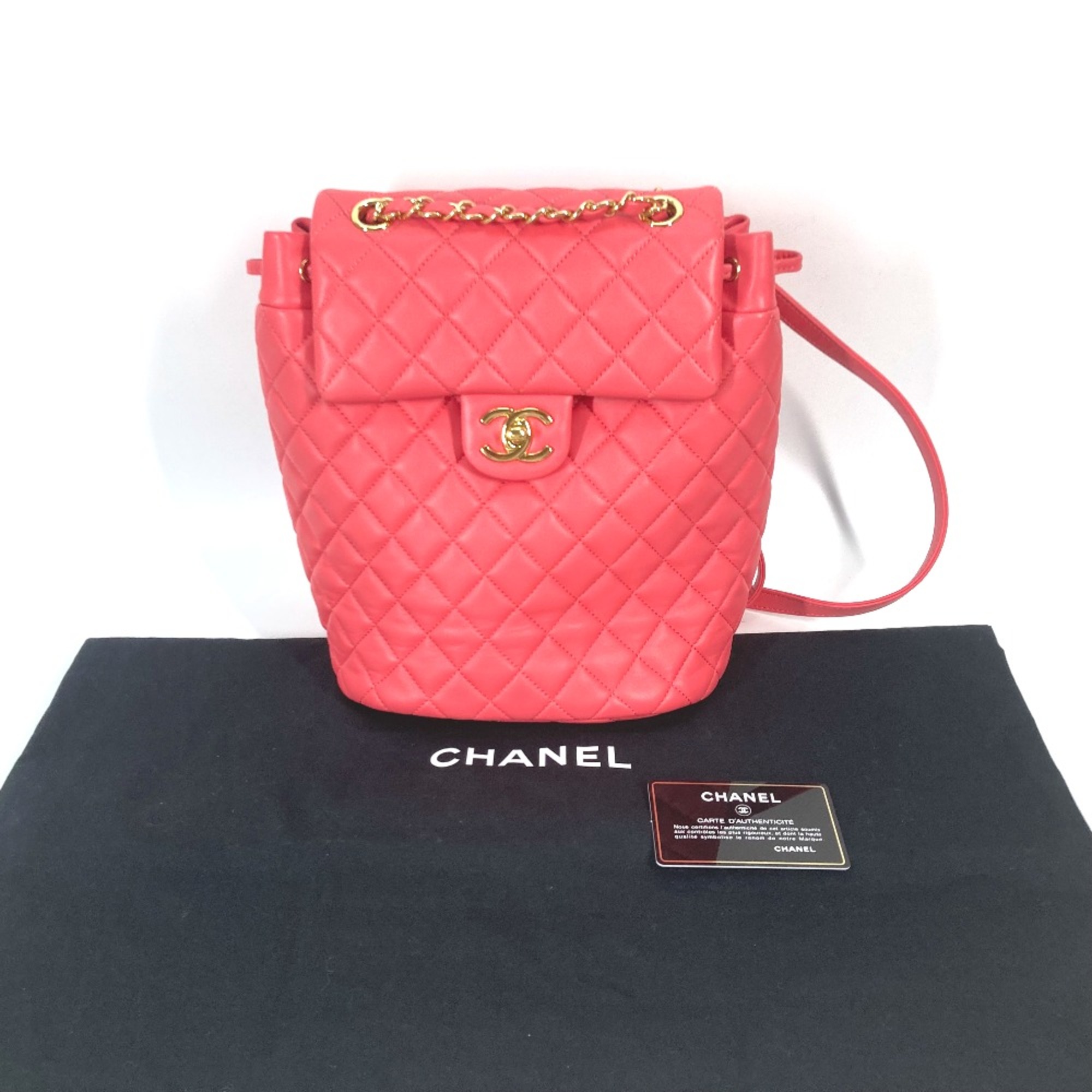 Chanel Bag Backpack Backpack pink GoldHardware